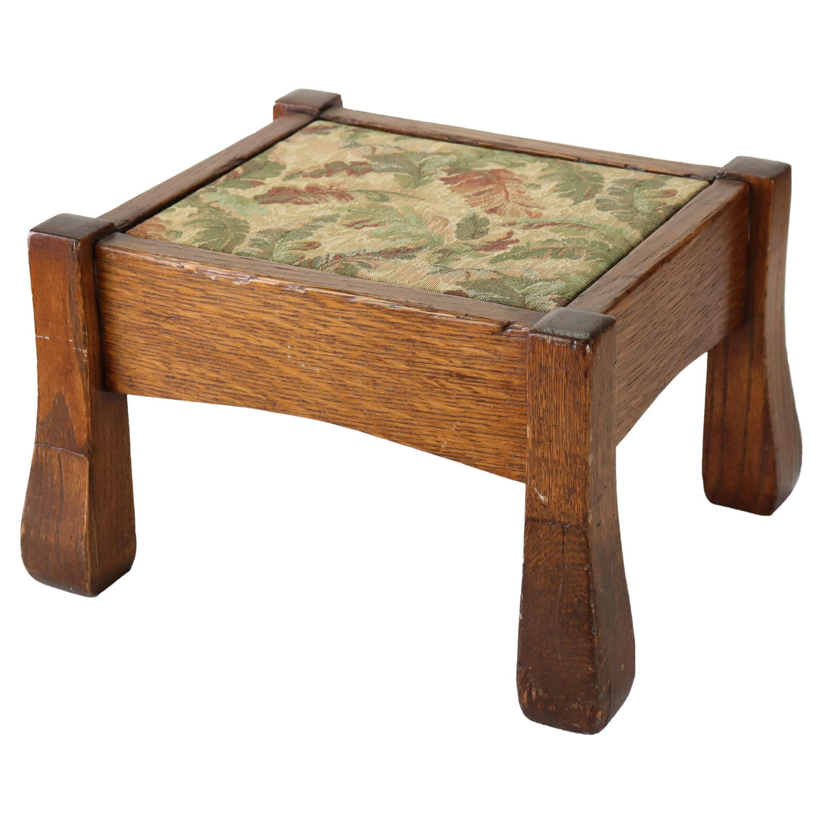 Vintage Stickley School Oak Flared Leg Footstool C1920 Arts and Crafts (1 of 9)