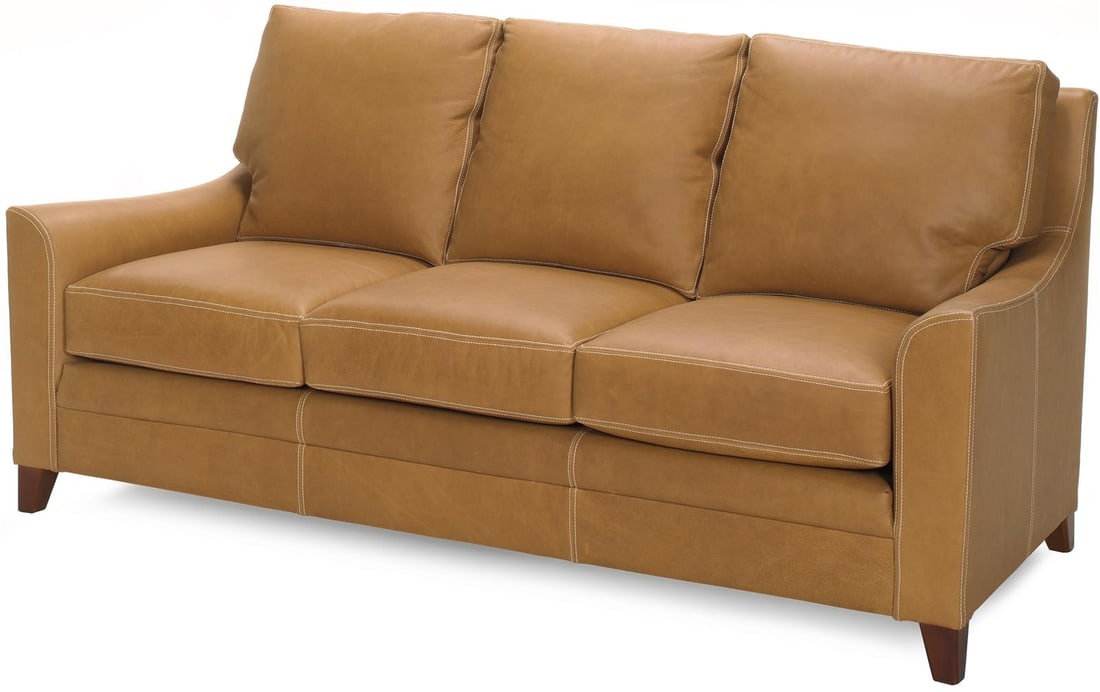 Stylish Contemporary Camel Leather Sofa (1 of 1)