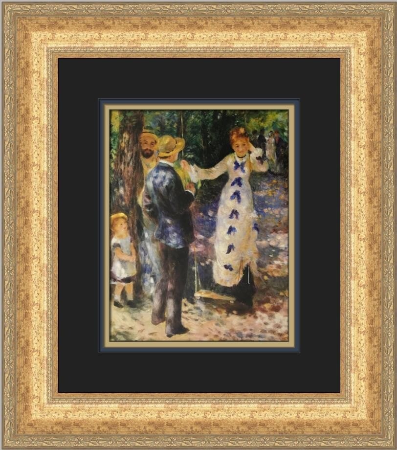 Pierre-Auguste Renoir The Swing Custom Framed Art Print 18x16 (1 of 2)