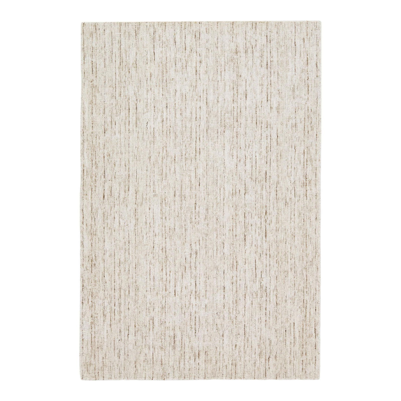 Vintage Persian Hand-Knotted Beige Wool Rug 4' x 6' (1 of 7)