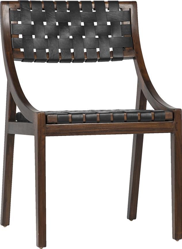 Classic Camila Dining Chair Teak Wood Full Grain Leather Danish Modern (1 of 3)