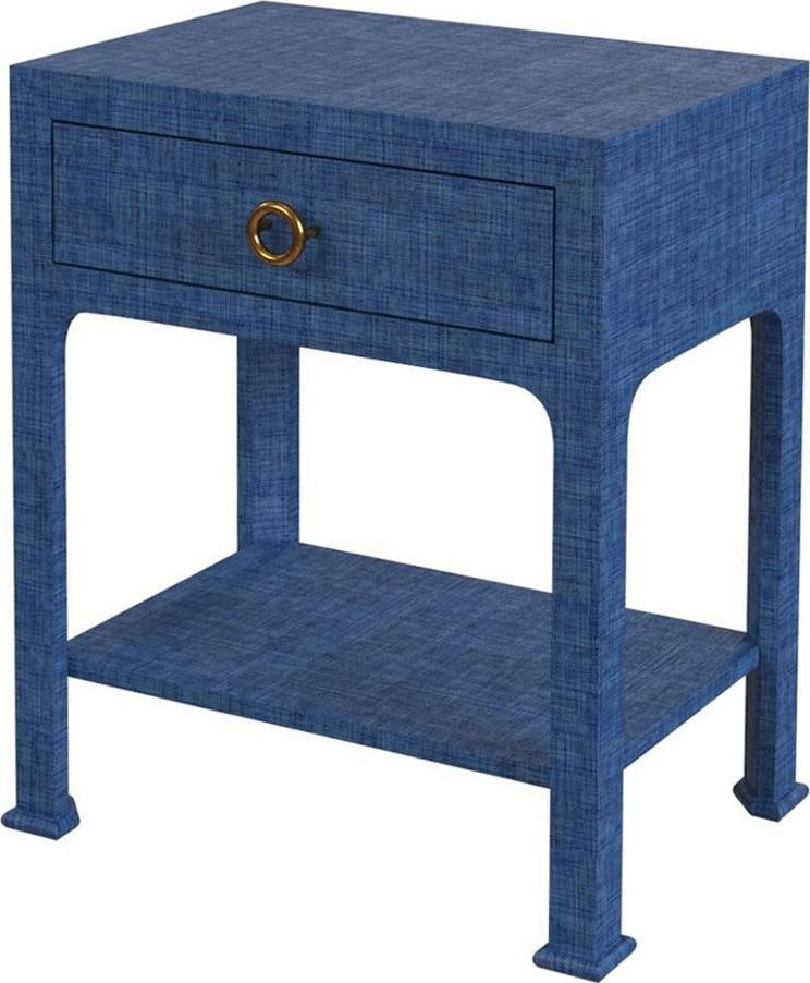 Butler Traditional Blue Nightstand 28H 24W 16D (1 of 8)