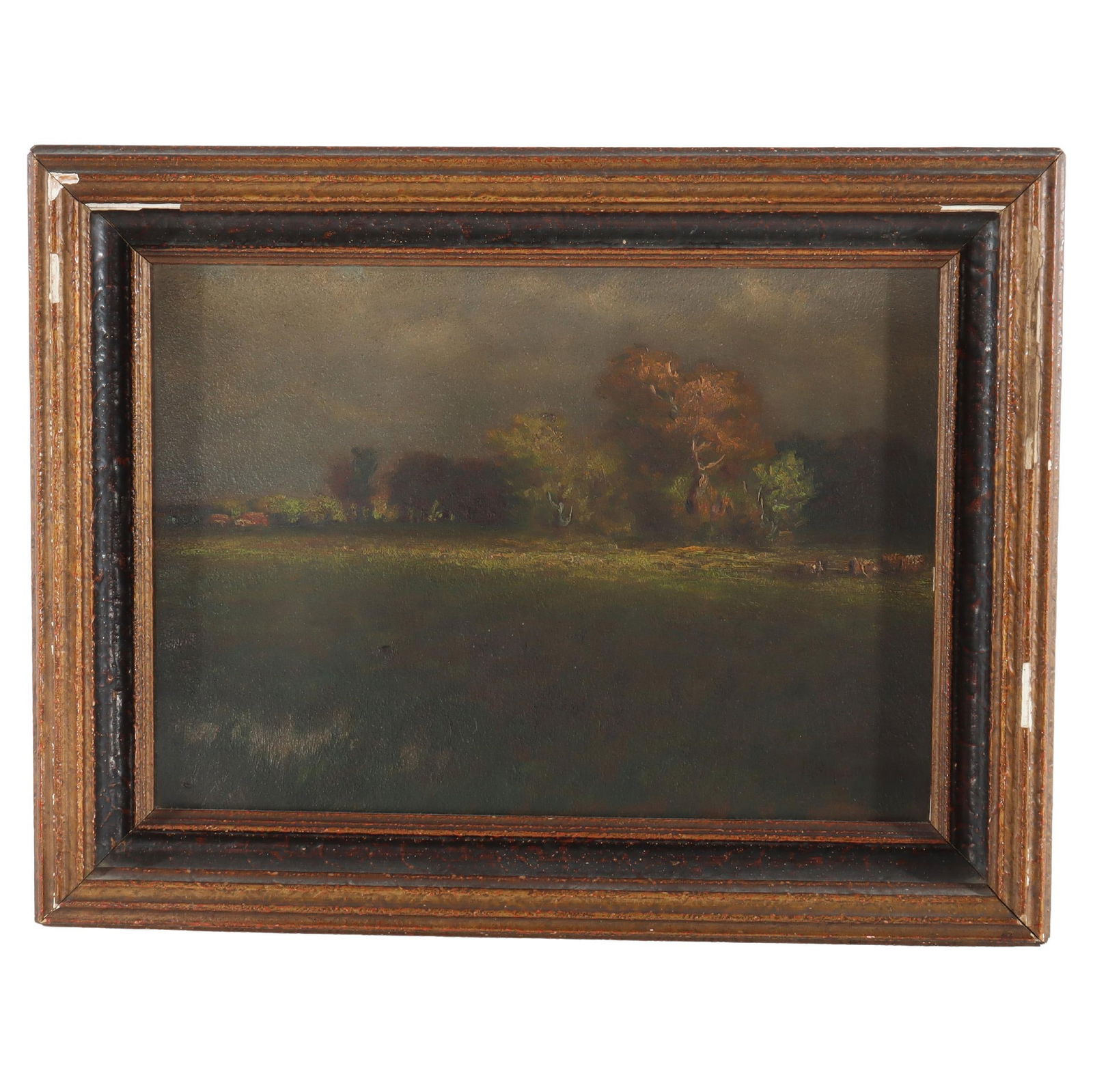 Early 20th Century Framed Oil Landscape on Board Circa 1900 (1 of 10)