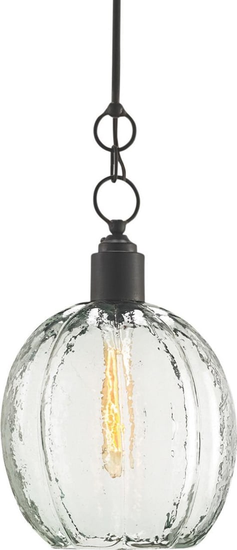 Currey Aquaterra Rustic Glass Pendant Light Industrial Style (1 of 3)