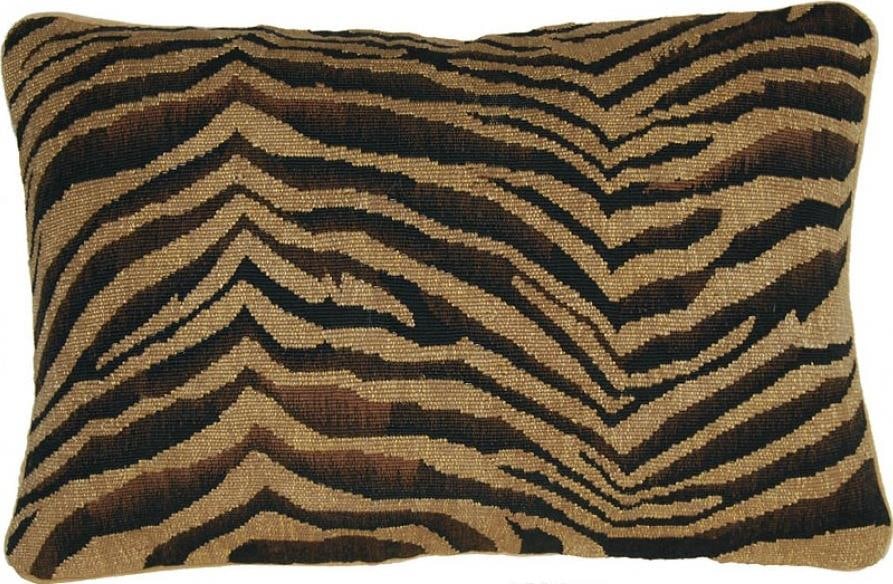 Provence Home Handmade Zebra Stripe Velvet Aubusson Throw Pillow (1 of 1)