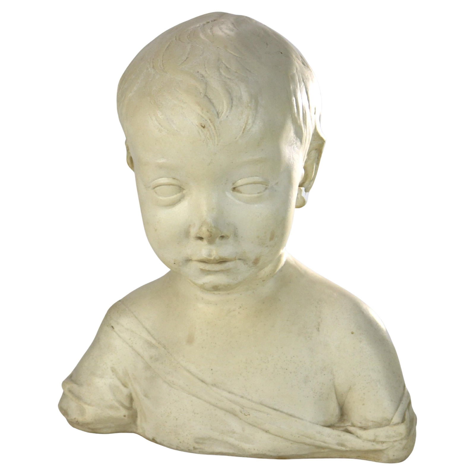 Alva Studios Antique Reproduction Bust Of A Child Sculpture C1930 (1 of 11)
