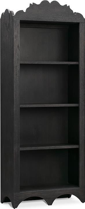 Woodbridge Flourish Collection Antique Style Black Bookcase 83H 32W 15D (1 of 6)