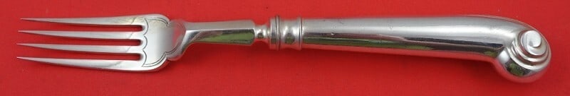 James Robinson Onslow Sterling Silver Fish Fork 4-Tine Pistol Grip 7.5" (1 of 3)