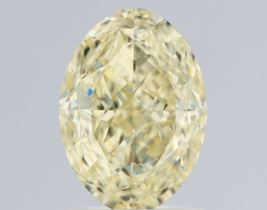 Loose Diamond - OVAL 2.01ct Fancy Light Yellow VS1: Loose Diamond - OVAL 2.01ct Fancy Light Yellow VS1 Source: Natural Shape: OVAL Carats: 2.01 Color: Fancy Light Yellow Certification: GIA Video: