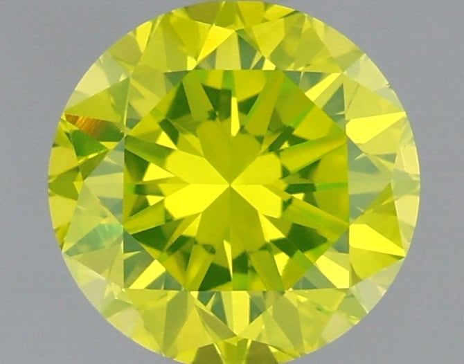 Loose Diamond - ROUND 1.52ct Fancy Intense Greenish Yellow VVS2: Loose Diamond - ROUND 1.52ct Fancy Intense Greenish Yellow VVS2 Source: Natural Shape: ROUND Carats: 1.52 Color: Fancy Intense Greenish Yellow Certification: IGI Video: