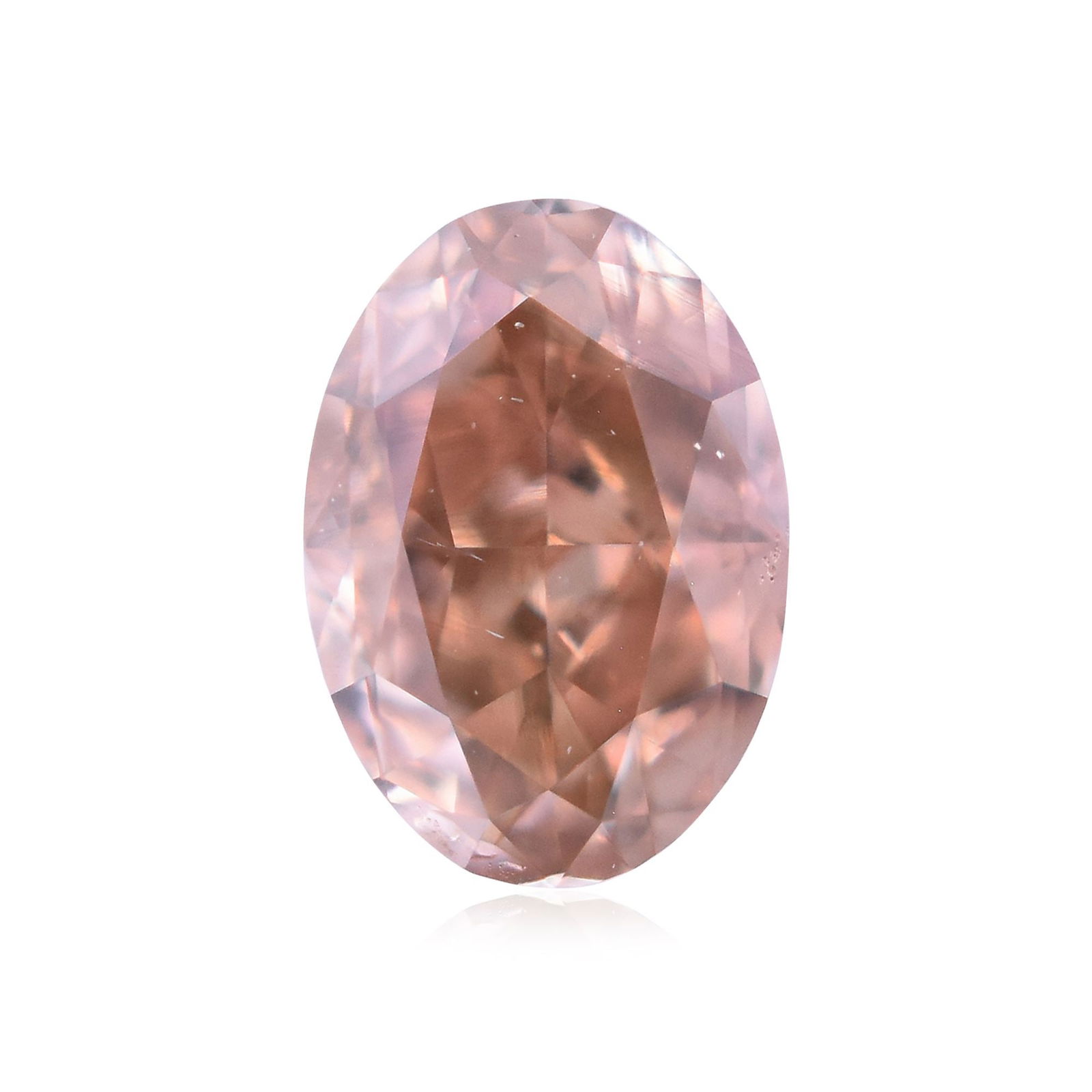 Loose Diamond - OVAL 0.2ct Fancy Brownish Orangey Pink VS2: Loose Diamond - OVAL 0.2ct Fancy Brownish Orangey Pink VS2 Source: Natural Shape: OVAL Carats: 0.2 Color: Fancy Brownish Orangey Pink Certification: GIA Video: Video Link PLEASE NOTE: Framed,