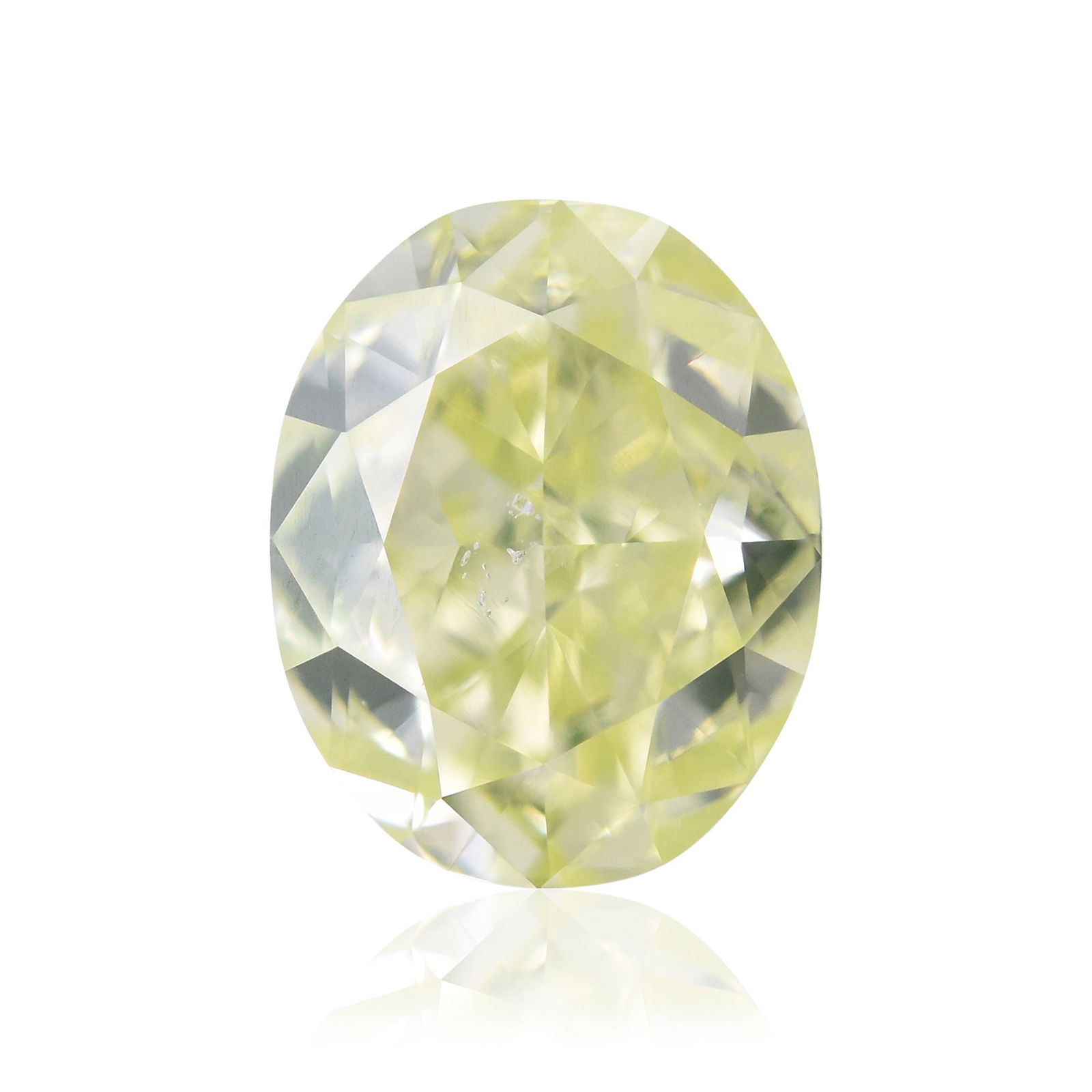 Loose Diamond - OVAL 1.38ct Fancy Greenish Yellow SI2: Loose Diamond - OVAL 1.38ct Fancy Greenish Yellow SI2 Source: Natural Shape: OVAL Carats: 1.38 Color: Fancy Greenish Yellow Certification: GIA Video: