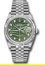 Rolex Datejust 126234 Olive Palm Diamond Dial Jubilee Bracelet 2024 Card