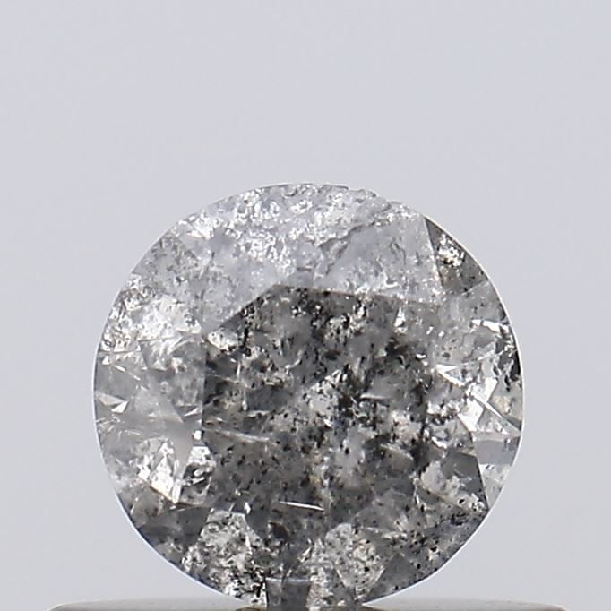 Loose Diamond - ROUND 0.41ct Salt and Pepper I3: Loose Diamond - ROUND 0.41ct Salt and Pepper I3 Source: Natural Shape: ROUND Carats: 0.41 Color: Salt and Pepper Certification: NONE Video: