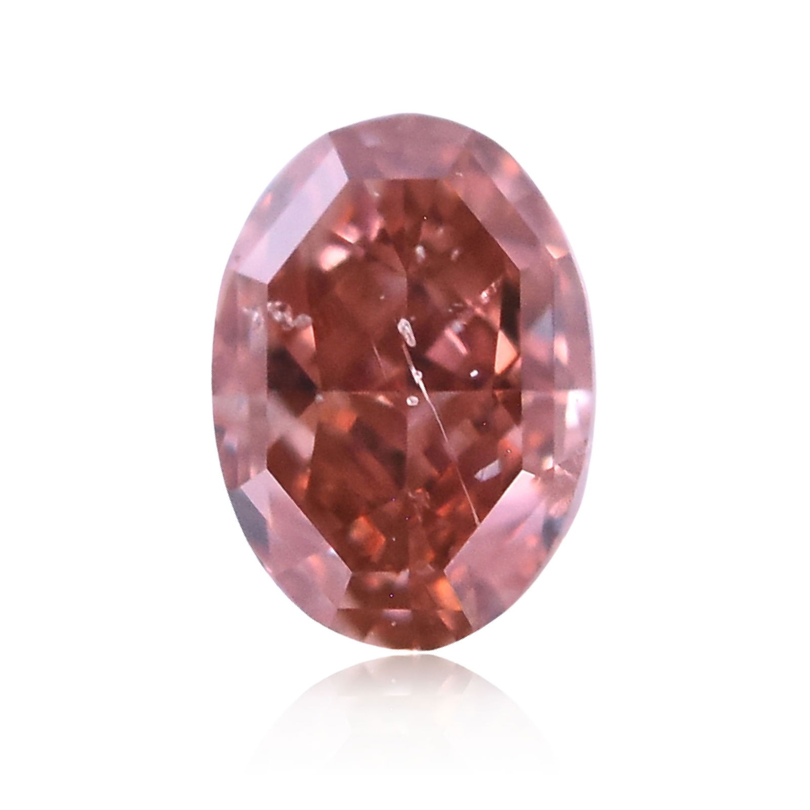 Loose Diamond - OVAL 0.2ct Fancy Deep Orangey Pink: Loose Diamond - OVAL 0.2ct Fancy Deep Orangey Pink Source: Natural Shape: OVAL Carats: 0.2 Color: Fancy Deep Orangey Pink Certification: GIA Video:
