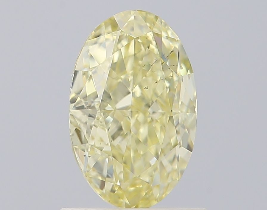 Loose Diamond - OVAL 1.0ct Fancy Light Yellow SI1: Loose Diamond - OVAL 1.0ct Fancy Light Yellow SI1 Source: Natural Shape: OVAL Carats: 1.0 Color: Fancy Light Yellow Certification: GIA Video: