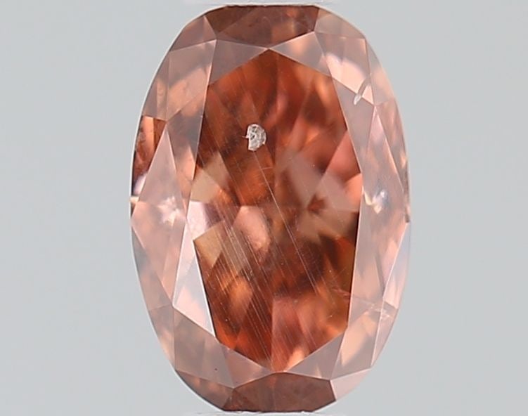 Loose Diamond - OVAL 0.25ct Fancy Deep Brownish Orangey Pink SI2: Loose Diamond - OVAL 0.25ct Fancy Deep Brownish Orangey Pink SI2 Source: Natural Shape: OVAL Carats: 0.25 Color: Fancy Deep Brownish Orangey Pink Certification: GIA Video: