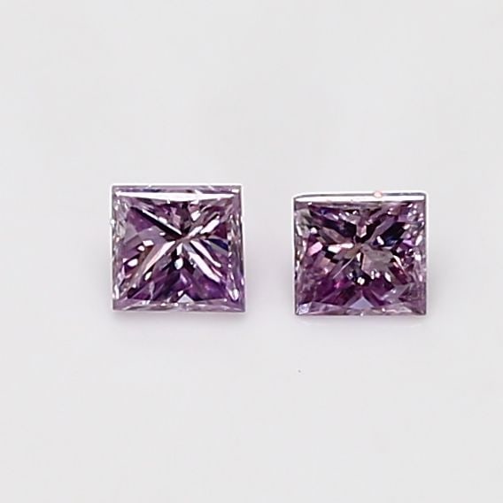 Loose Diamond - PRINCESS 0.17ct Fancy Intense Pink Purple I1: Loose Diamond - PRINCESS 0.17ct Fancy Intense Pink Purple I1 Source: Natural Shape: PRINCESS Carats: 0.17 Color: Fancy Intense Pink Purple Certification: GIA Video: