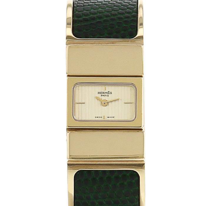 Ladies Hermes LO1.201 Watch with Gold Tone Dial and Band (1 of 4)