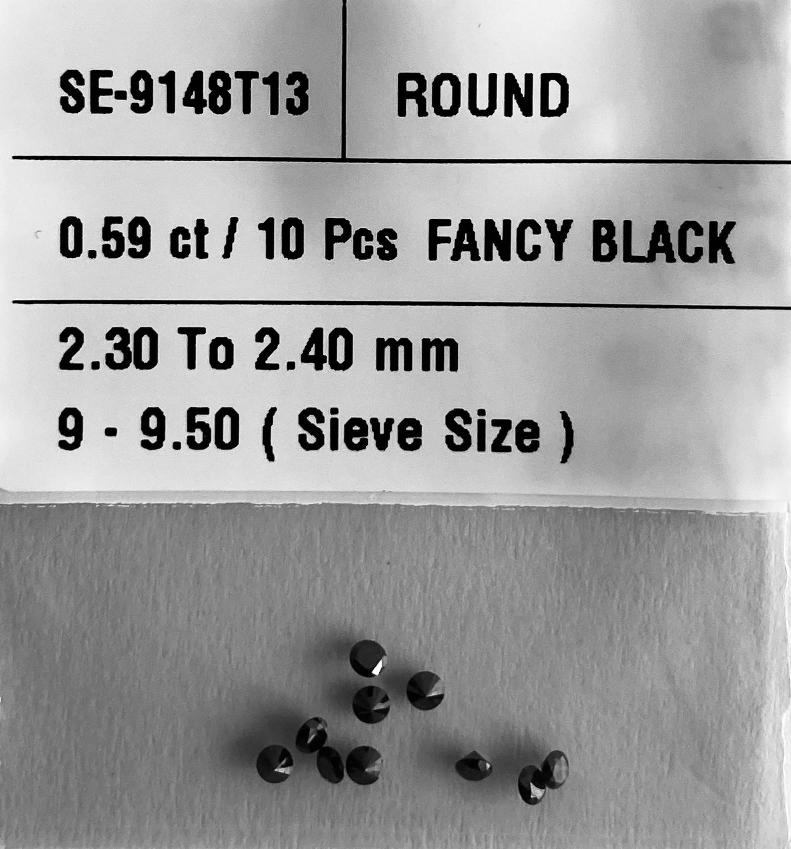 Loose Diamond - ROUND 0.59ct Fancy Black VVS2 (1 of 1)