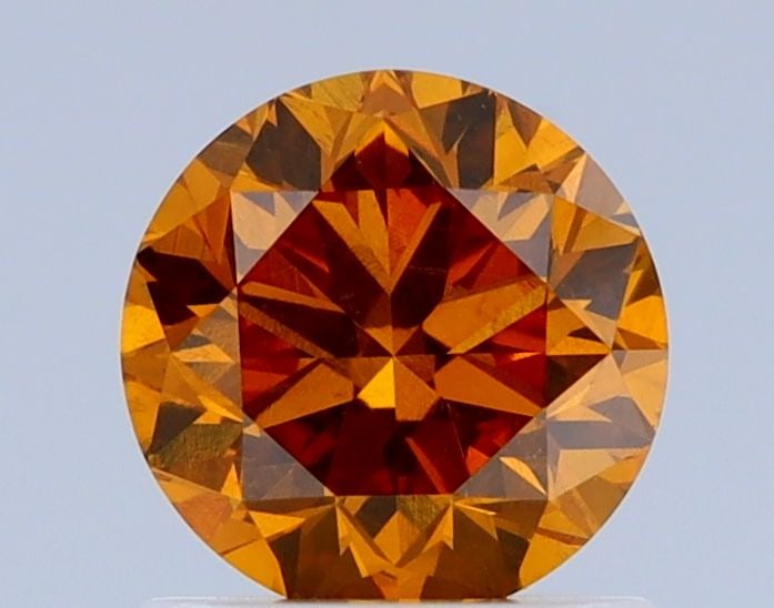 Loose Diamond - ROUND 1.01ct Fancy Deep Brownish Orange VS1 (1 of 1)