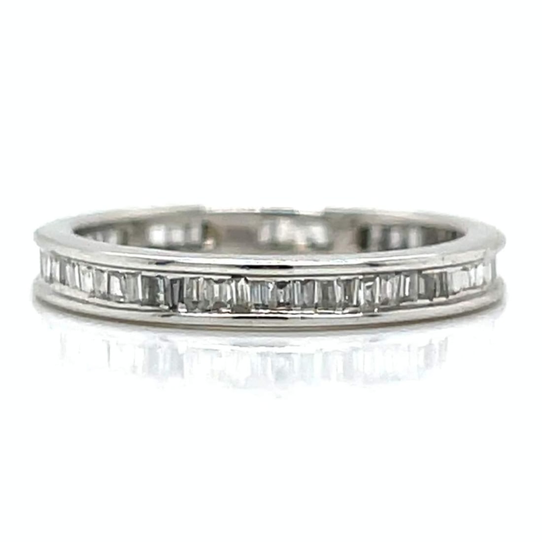 18K White Gold 1.00 Ct Diamond Eternity Band (1 of 3)