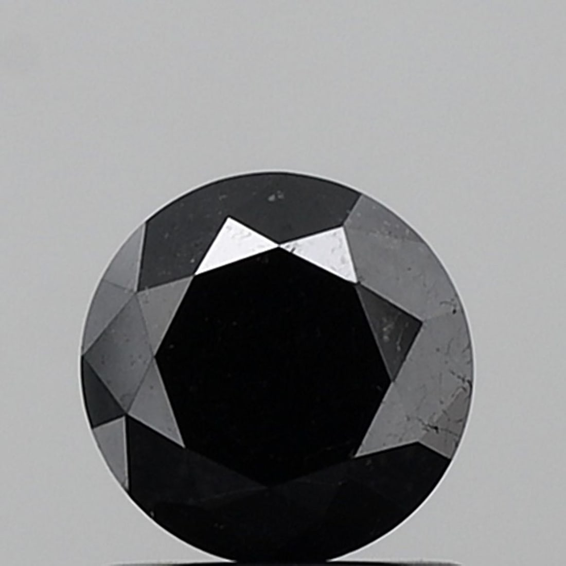 Loose Diamond - ROUND 1.16ct Fancy Black VVS2: Loose Diamond - ROUND 1.16ct Fancy Black VVS2 Source: Natural Shape: ROUND Carats: 1.16 Color: Fancy Black Certification: NONE Video: