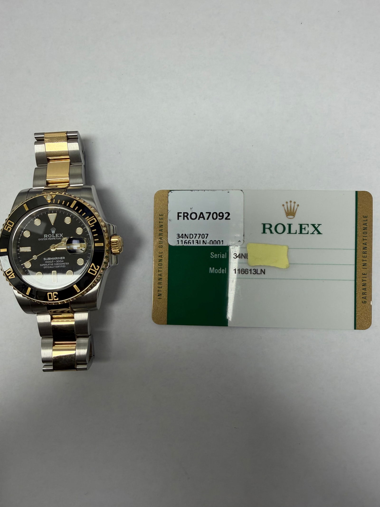 Rolex Submariner 116613LN Oyster Bracelet Black Dial 2017 With New Style Card - 5