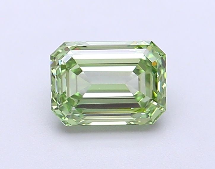 Loose Diamond - EMERALD 1.05ct Fancy Vivid Green VS1: Loose Diamond - EMERALD 1.05ct Fancy Vivid Green VS1 Source: This is a real non-mined Diamond that has been grown in a lab Shape: EMERALD Carats: 1.05 Color: Fancy Vivid Green Certification: IGI Video