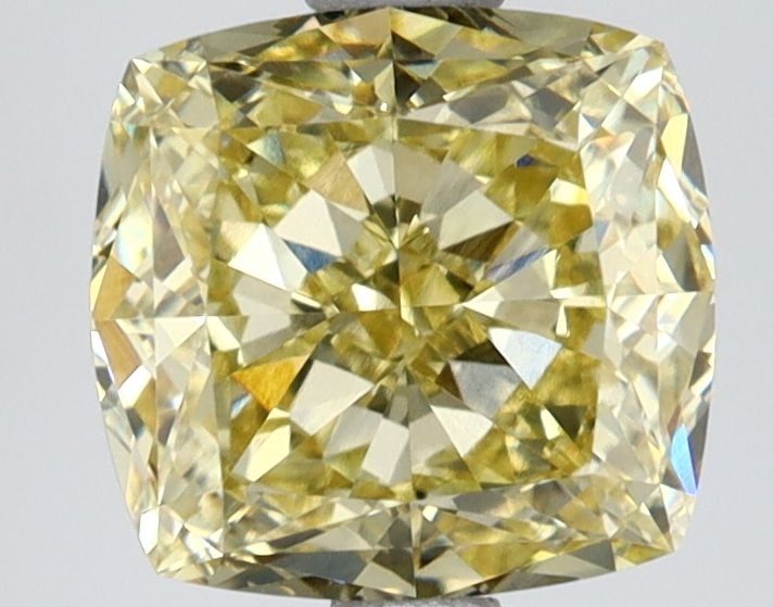 Loose Diamond - CUSHION MODIFIED 2.55ct Fancy Intense Yellow VVS2: Loose Diamond - CUSHION MODIFIED 2.55ct Fancy Intense Yellow VVS2 Source: This is a real non-mined Diamond that has been grown in a lab Shape: CUSHION MODIFIED Carats: 2.55 Color: Fancy Intense