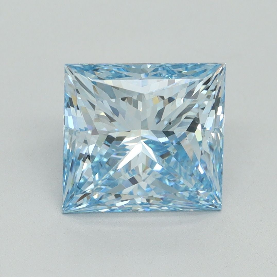Loose Diamond - PRINCESS 3.32ct Fancy Intense Blue VS2: Loose Diamond - PRINCESS 3.32ct Fancy Intense Blue VS2 Source: This is a real non-mined Diamond that has been grown in a lab Shape: PRINCESS Carats: 3.32 Color: Fancy Intense Blue Certification: IGI