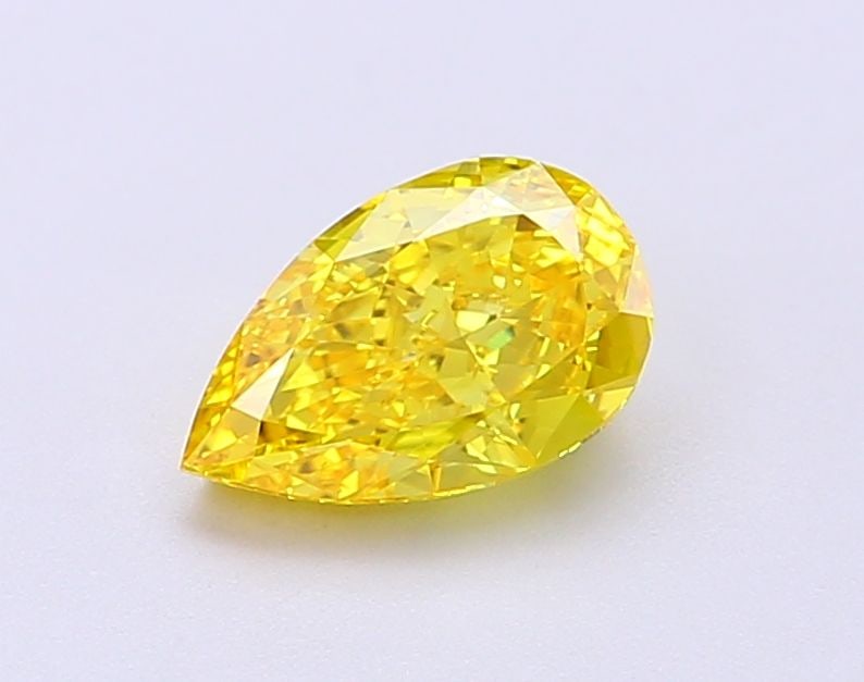 Loose Diamond - PEAR 1.01ct Fancy Vivid Yellow VS1: Loose Diamond - PEAR 1.01ct Fancy Vivid Yellow VS1 Source: This is a real non-mined Diamond that has been grown in a lab Shape: PEAR Carats: 1.01 Color: Fancy Vivid Yellow Certification: IGI Video: