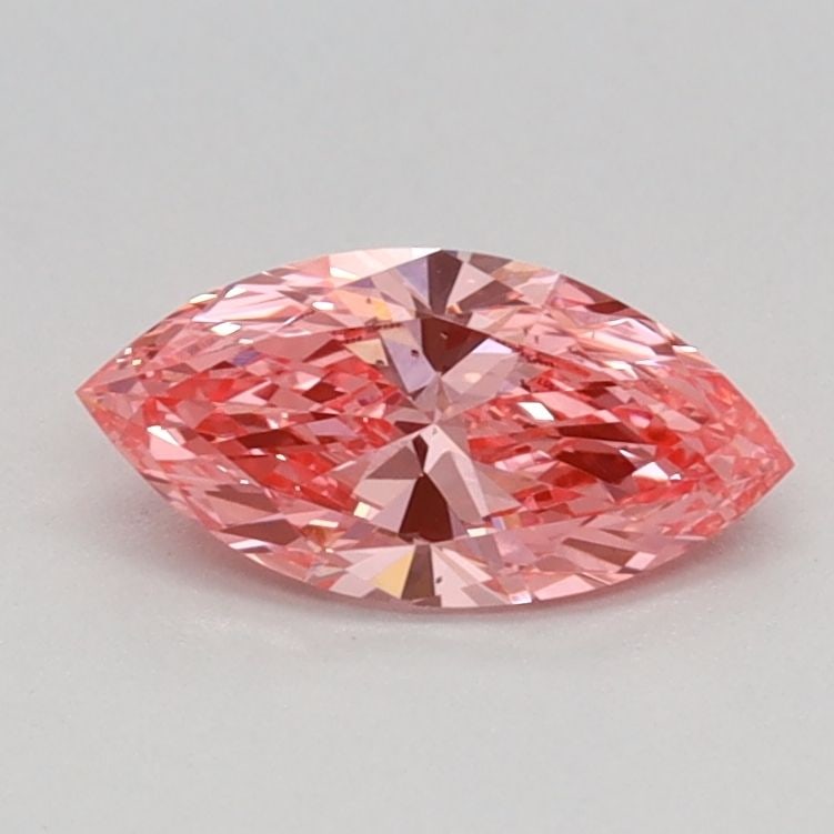 Loose Diamond - MARQUISE 0.39ct Fancy Vivid Pink VS2: Loose Diamond - MARQUISE 0.39ct Fancy Vivid Pink VS2 Source: This is a real non-mined Diamond that has been grown in a lab Shape: MARQUISE Carats: 0.39 Color: Fancy Vivid Pink Certification: IGI Video