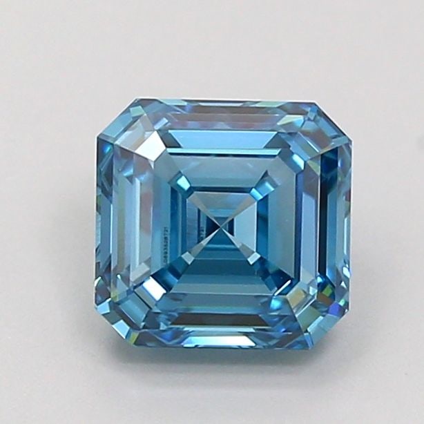 Loose Diamond - ASSCHER 1.13ct Fancy Vivid Blue VS1: Loose Diamond - ASSCHER 1.13ct Fancy Vivid Blue VS1 Source: This is a real non-mined Diamond that has been grown in a lab Shape: ASSCHER Carats: 1.13 Color: Fancy Vivid Blue Certification: IGI Video: