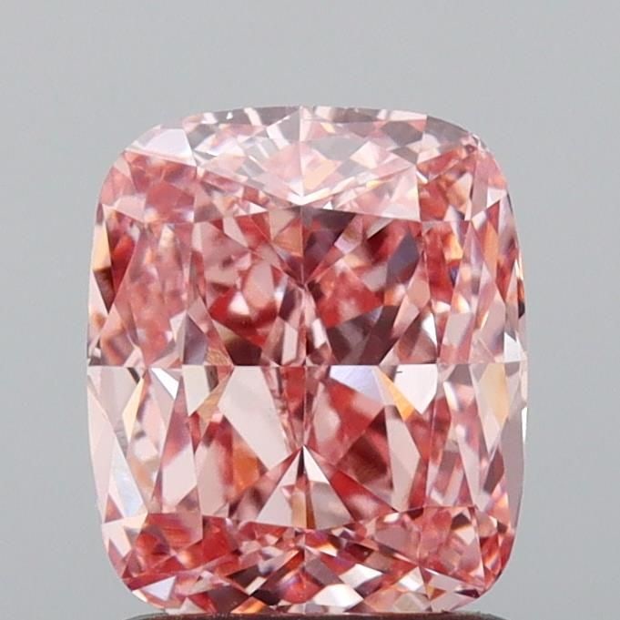 Loose Diamond - CUSHION BRILLIANT 1.67ct Fancy Vivid Pink VS1: Loose Diamond - CUSHION BRILLIANT 1.67ct Fancy Vivid Pink VS1 Source: This is a real non-mined Diamond that has been grown in a lab Shape: CUSHION BRILLIANT Carats: 1.67 Color: Fancy Vivid Pink Certif