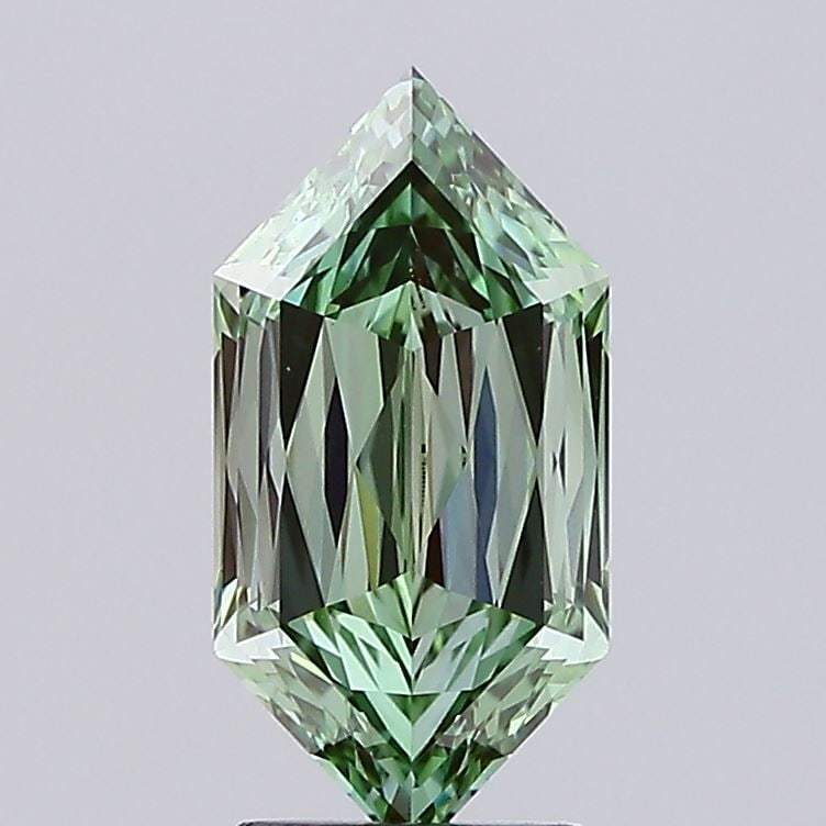 Loose Diamond - HEXAGONAL 3.08ct Fancy Vivid Green VS1 (1 of 1)