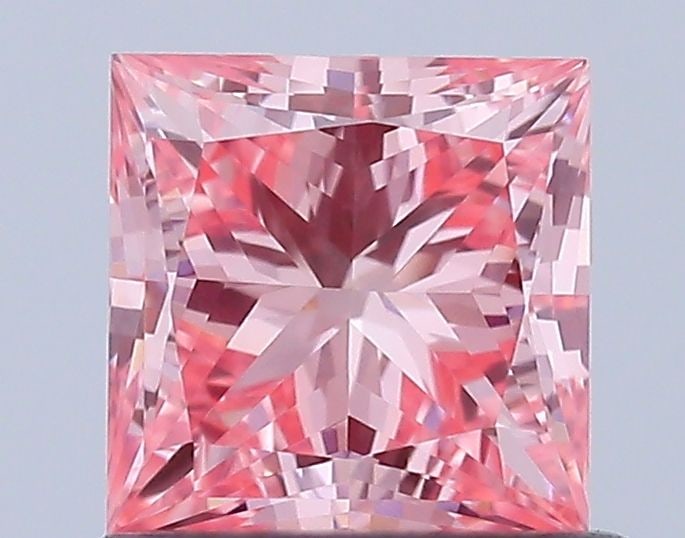 Loose Diamond - PRINCESS 0.8ct Fancy Vivid Pink VVS2 (1 of 1)