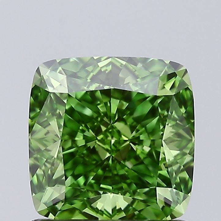 Loose Diamond - CUSHION MODIFIED 0.95ct Fancy Vivid Green VVS1 (1 of 1)