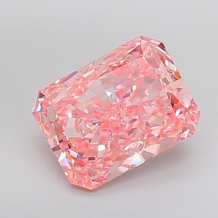 Loose Diamond - RADIANT 9.11ct Fancy Vivid Pink SI1 (1 of 1)