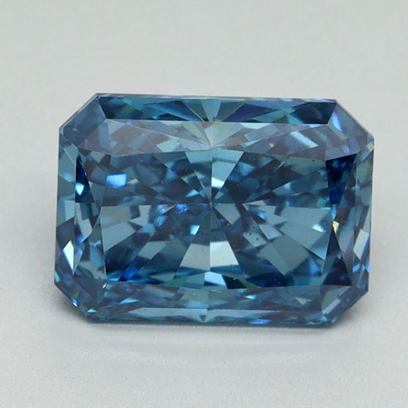 Loose Diamond - RADIANT 1.97ct Fancy Vivid Blue VS2: Loose Diamond - RADIANT 1.97ct Fancy Vivid Blue VS2 Source: This is a real non-mined Diamond that has been grown in a lab Shape: RADIANT Carats: 1.97 Color: Fancy Vivid Blue Certification: IGI Video: