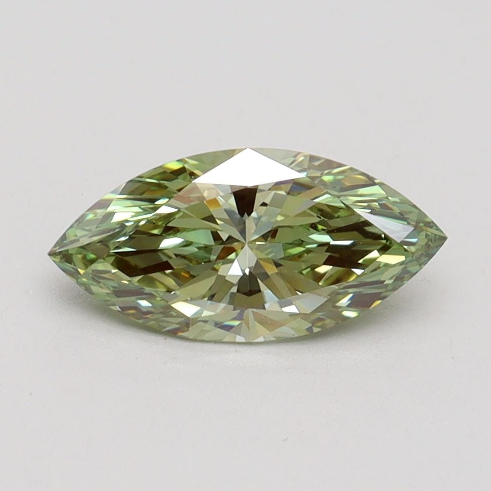 Loose Diamond - MARQUISE 1.05ct Fancy Vivid Green VS1: Loose Diamond - MARQUISE 1.05ct Fancy Vivid Green VS1 Source: This is a real non-mined Diamond that has been grown in a lab Shape: MARQUISE Carats: 1.05 Color: Fancy Vivid Green Certification: IGI Vid