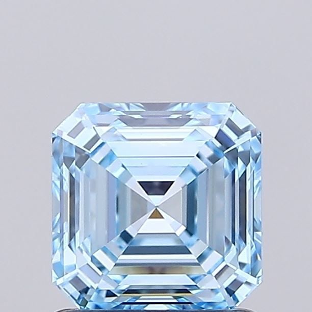 Loose Diamond - ASSCHER 1.01ct Fancy Intense Blue VVS2: Loose Diamond - ASSCHER 1.01ct Fancy Intense Blue VVS2 Source: This is a real non-mined Diamond that has been grown in a lab Shape: ASSCHER Carats: 1.01 Color: Fancy Intense Blue Certification: IGI Vi
