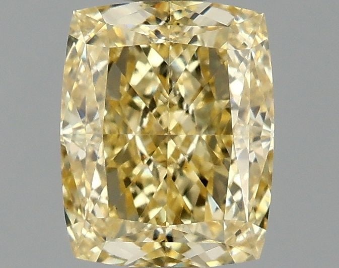 Loose Diamond - CUSHION BRILLIANT 1.09ct Fancy Intense Yellow VS1: Loose Diamond - CUSHION BRILLIANT 1.09ct Fancy Intense Yellow VS1 Source: This is a real non-mined Diamond that has been grown in a lab Shape: CUSHION BRILLIANT Carats: 1.09 Color: Fancy Intense Yello