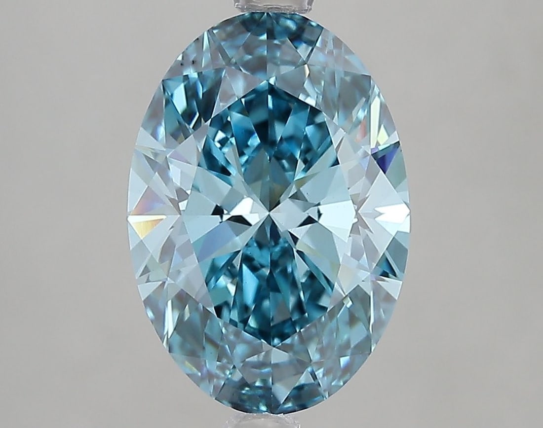 Loose Diamond - OVAL 3.02ct Fancy Vivid Blue VS1: Loose Diamond - OVAL 3.02ct Fancy Vivid Blue VS1 Source: This is a real non-mined Diamond that has been grown in a lab Shape: OVAL Carats: 3.02 Color: Fancy Vivid Blue Certification: IGI Video: