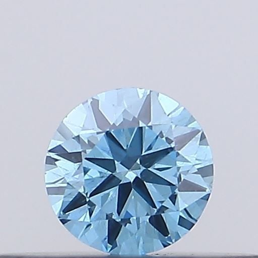 Loose Diamond - ROUND 0.13ct Fancy Vivid Blue SI1 (1 of 1)