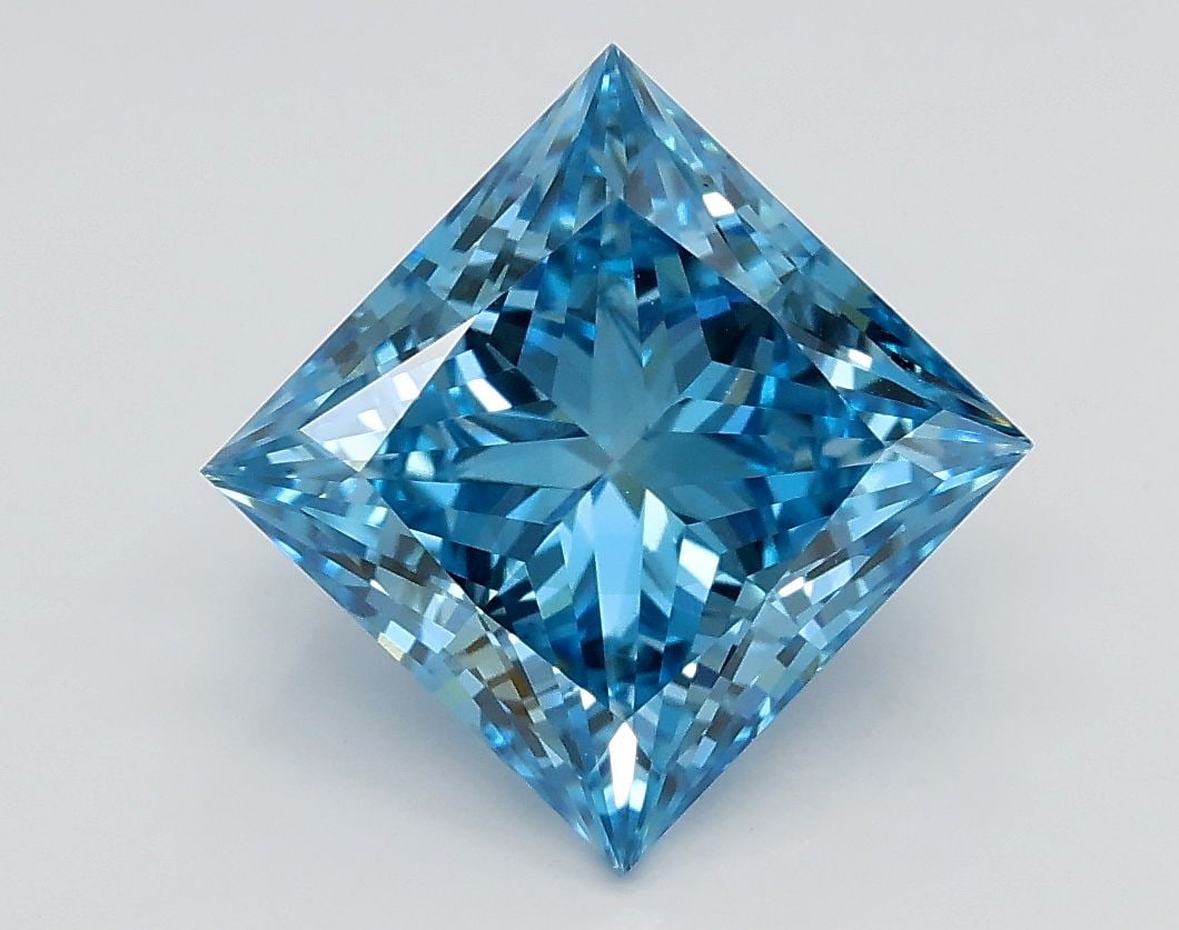 Loose Diamond - PRINCESS 2.22ct Fancy Vivid Blue VS1 (1 of 1)