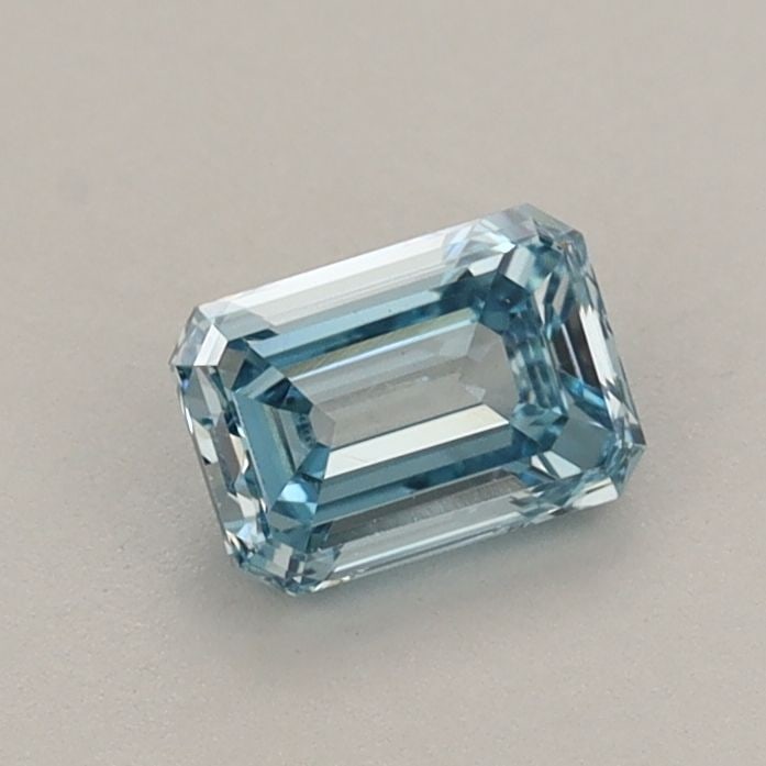 Loose Diamond - EMERALD 0.56ct Fancy Vivid Blue VS1 (1 of 1)