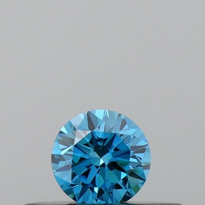 Loose Diamond - ROUND 0.16ct Fancy Vivid Blue SI1 (1 of 1)