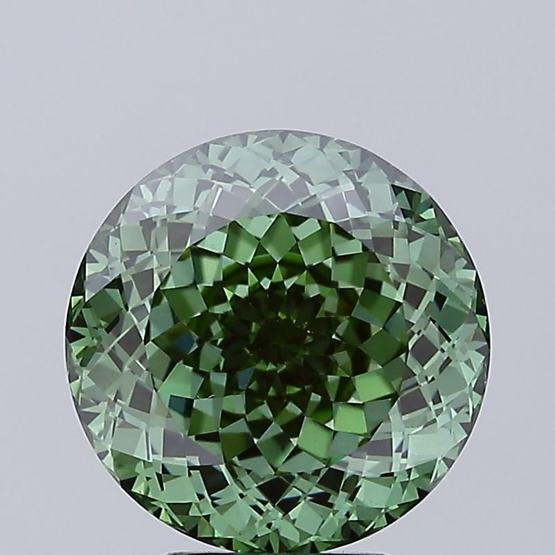 Loose Diamond - ROUND 5.01ct Fancy Vivid Green VS1 (1 of 1)