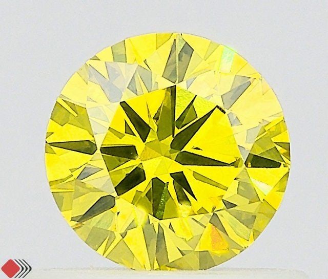 Loose Diamond - ROUND 0.54ct Fancy Vivid Yellow VS1 (1 of 1)